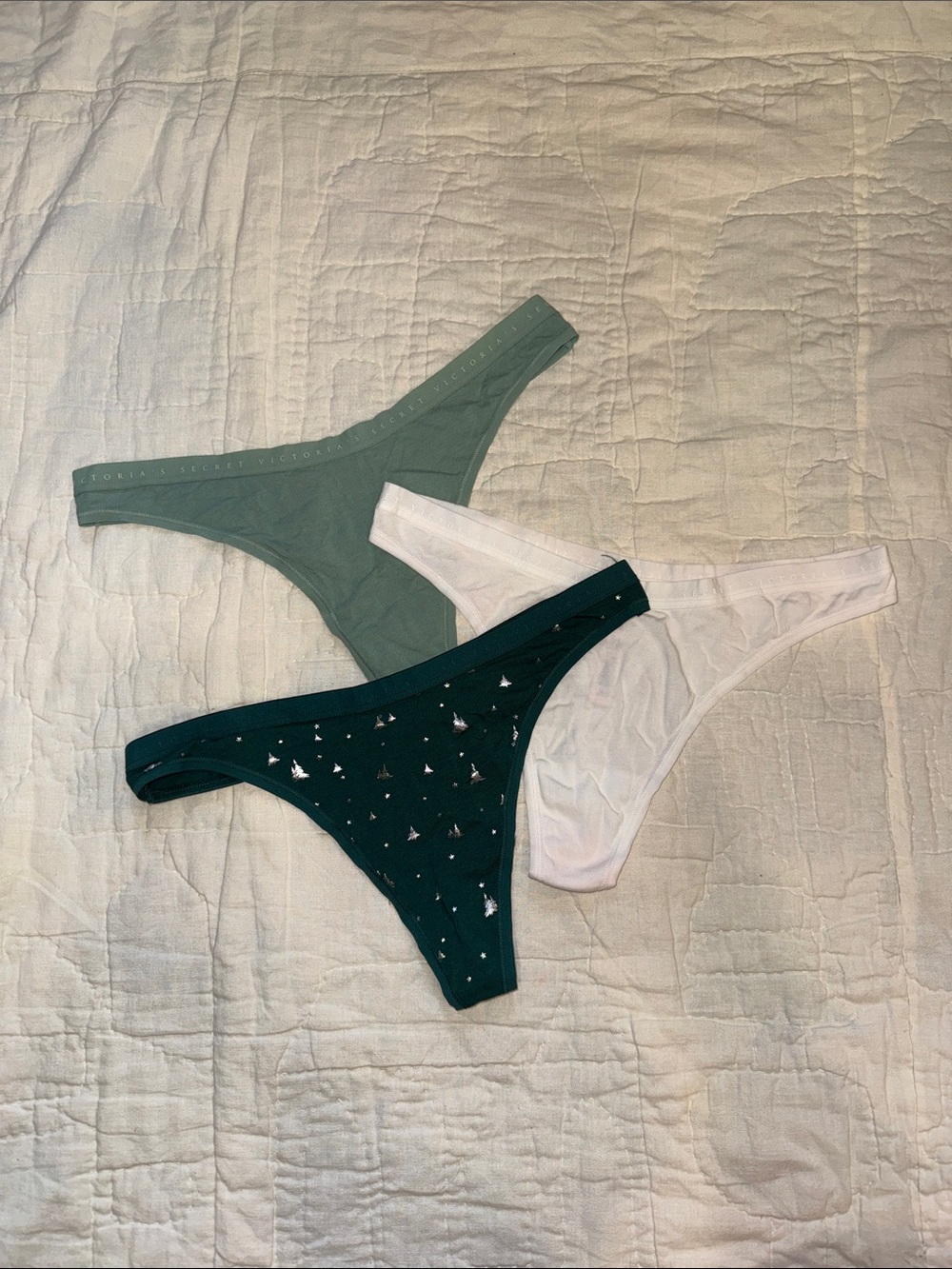3-Pack Victoria Secret High-Leg Thong set BRAND NEW!